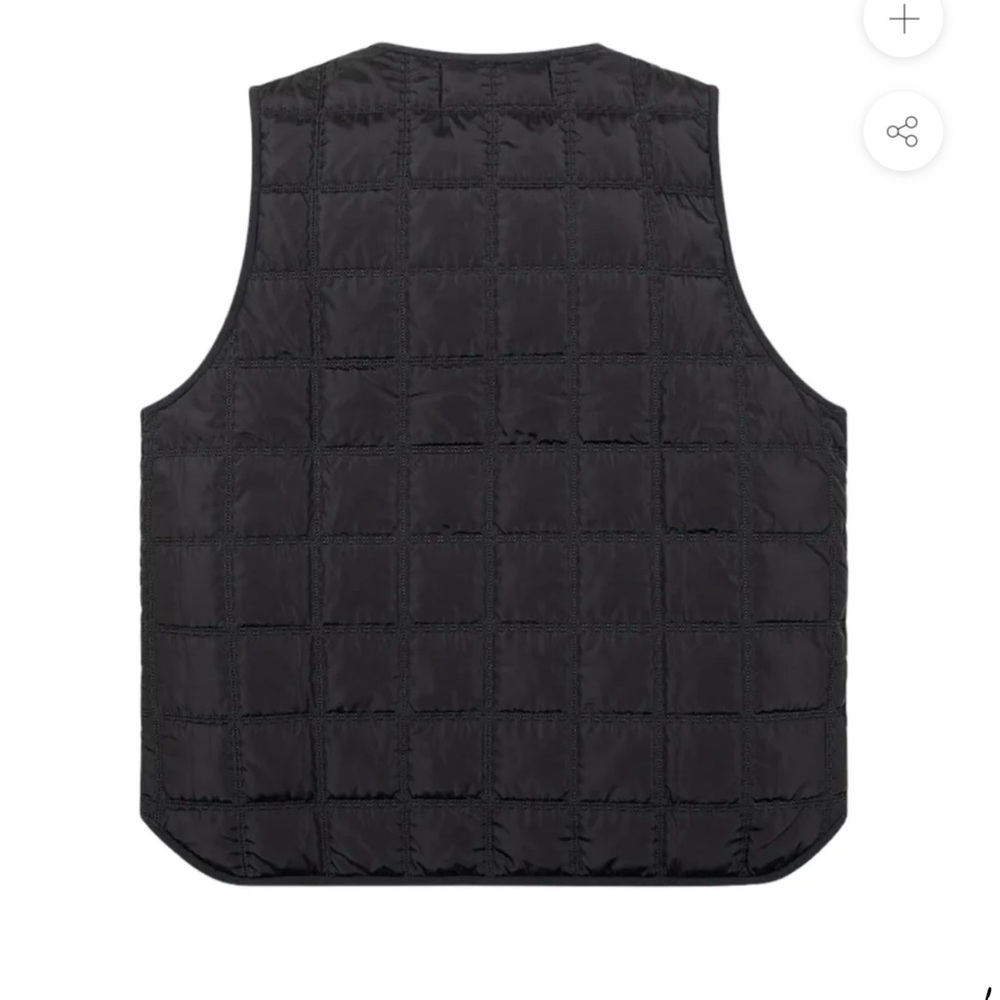 Paper Planes Black Quilted Vest View 4